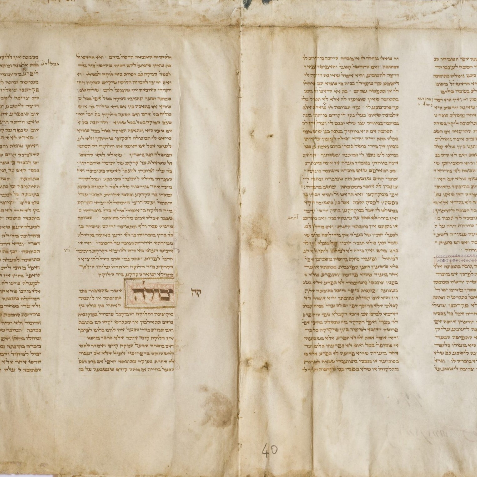 Raccolta di frammenti ebraici, fr. n.40a