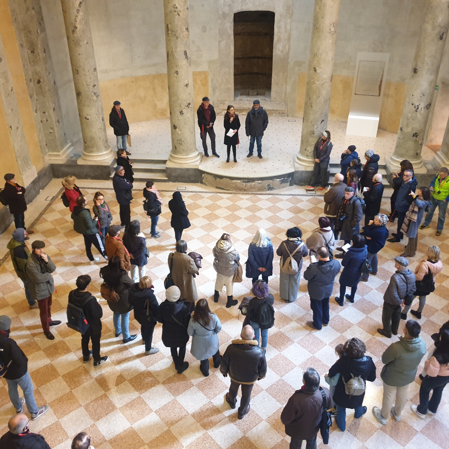 Sinagoga. Inaugurazione della mostra dedicata all’arresto degli ebrei nel reggiano dell’80°. Dicembre 2023.